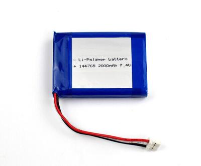 China Lithium-Polymer 7,4 V Li Ion Battery 144765 Zellen 75g 2000mAh zu verkaufen