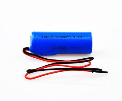 Κίνα Lifepo4 μπαταρία 18500 3.2V 1000mAh σημαδιών εξόδων κινδύνου λίθιου προς πώληση