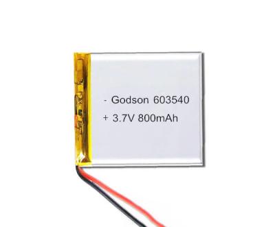 China 603540 Lithiumpolymeer 3,7 het lithiumbatterij 16g van v 800mAh met Stabiele Prestaties Te koop