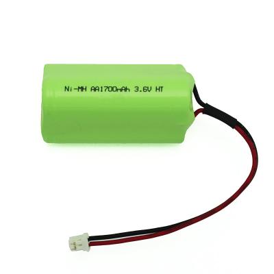 중국 비상 조명 3.6 Ｖ Ni Mh 베터리 셀 AA 1700mAh 충전지 판매용