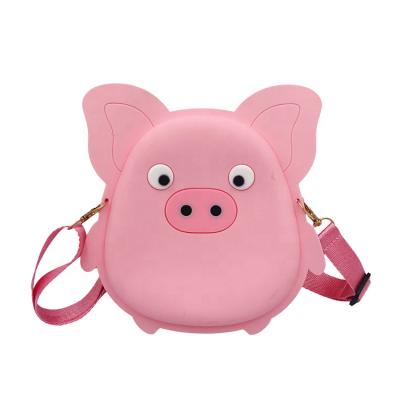 China Fast Selling Cute Cartoon Custom 27 Cute Pig Kids Shoulder Bag Lady Bags Mobile Phone Bag Fashion Casual Cartoon Ladies Bag Gifts for sale