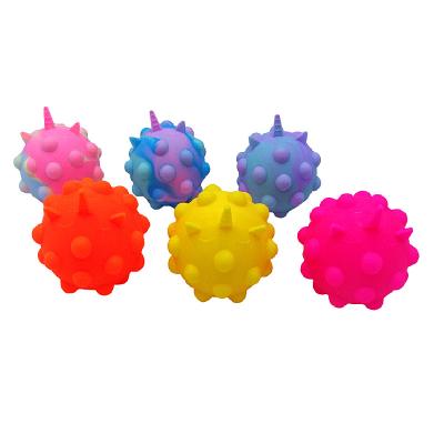 China Quick Selling Silicone 27 Rainbow Ball Bubble Decompression Toys Children's Round Squeeze Toy Balls Other Flash Toys For Children for sale