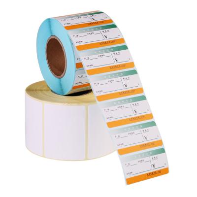 China 800 barcode labels 58 x 40 scale CAS eco compatible self adhesive thermal sticker paper scale label roll for sale