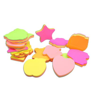 China Self Adhesive Cheap Flower Shaped Teardrop Easy Sticky Notes In Different Cute Shapes Custom Made for sale