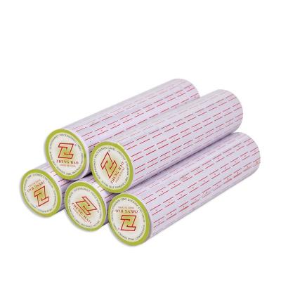 China Scratch Off White Perforated Tag Roll 2019 For Supermarket Shelves for sale