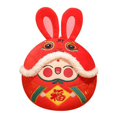 China 2023 Stuffed Mascot Guofeng Rabbit Rabbit Doll Stuffed Animal Sleeping Toy Plush Sleeping Toy Doll Soothing Soothing Cloth Doll for sale