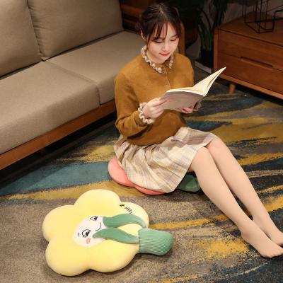 China 2023 Plush Sunflower Daisy Flower Cushion Office Tatami Cushion Petal Pillow for sale