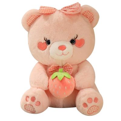 China Large Plush Sized Bear with Strawberries Toys Anime Lilo and Toys for Kids Drifloon Stuffed Doll Pillow for sale