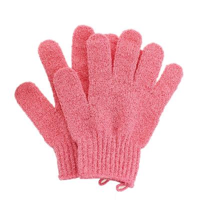 China Hot Selling Body Bath Gloves Exfoliating Gloves With Customer Logo Pack Of 2 Bulk Loose Exfoliating Gloves for sale