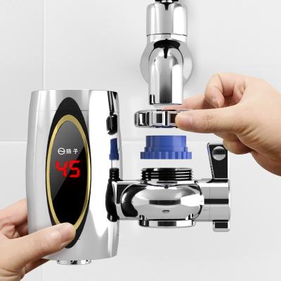 China Wall Mounted Electric Faucets Water Tap 3300W 220V Instant Electric Hot Sensor Heater Automatic Faucet for sale