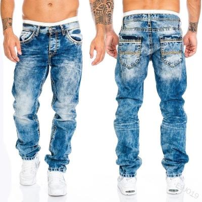 China QUICK DRY Mens Distressed Destroyed Badge Pants Slim Jeans Men Art Jeans Pants Skinny Biker Patches White for sale