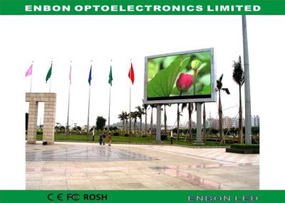 China DIP346 RGB Digital Outdoor LED Billboard advertising on pillar 4m x 3m for sale