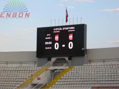 China P10 Stadium LED Scoreboard 7500 nits / waterproof LED screen 16 dots × 16 dots for sale