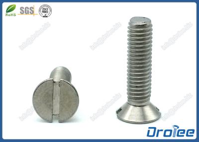 China 304/316 tornillo de máquina principal plano ranurado del acero inoxidable en venta