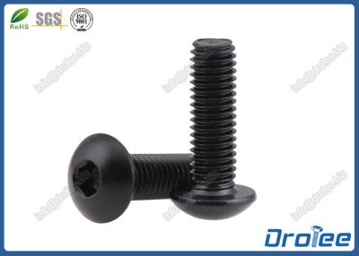 China Tornillo de casquillo negro del zócalo de la cabeza del botón del acero inoxidable en venta