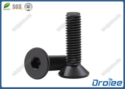 China Tornillo de casquillo principal plano de acero inoxidable del zócalo del óxido negro A2/A4/304/316 en venta