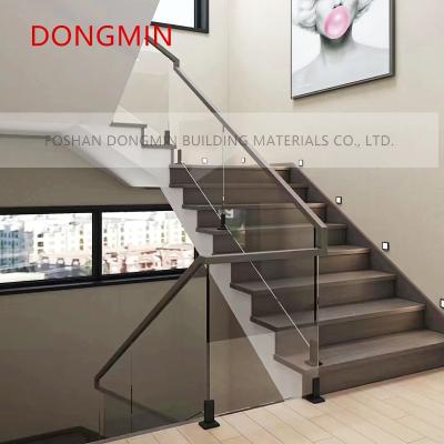 China Modern Extremely narrow handrail surface Aluminum alloy handrail Glass aluminum alloy handrail surface Gold black Aluminum handrail sur for sale