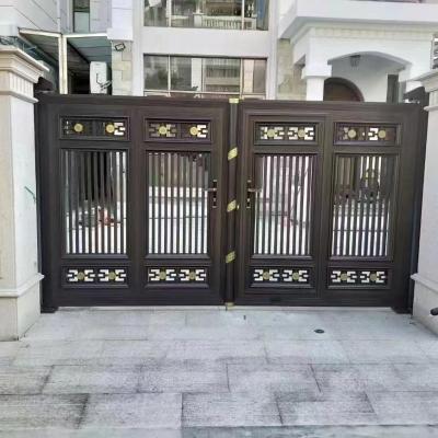 China Anti-Theft Manufacturers custom aluminum art door European villa door Family villa cast aluminum door for sale