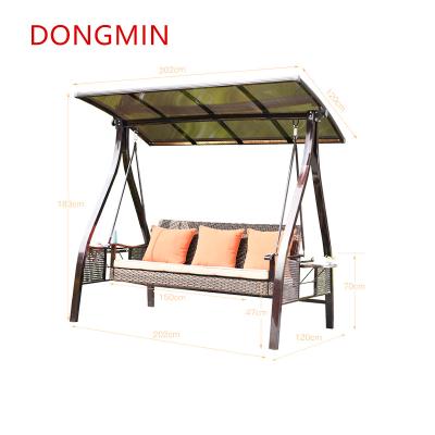 China Contemporary Outdoor swing rocking chair leisure cast aluminum hanging basket balcony courtyard garden outdoor iron swing hanging chair for sale