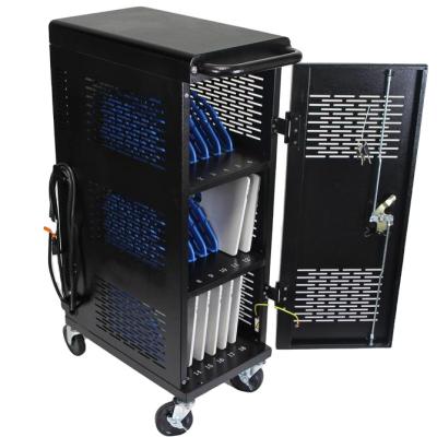 China School ; office etc. Fully Assembled 18-Device Chromebook Charging Cart; Mobile storage charging station for laptops for sale