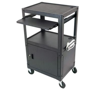 China Multifunctional Classroom Presentation AV Cart STEEL FRAME Laptop and Projector CART for sale