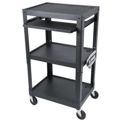 China AVJ Commercial Furniture - Steel Frame AV Cart With Wheels for sale