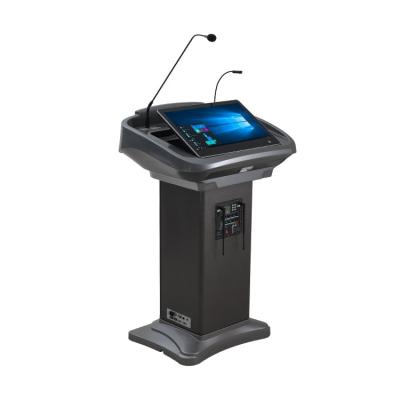 China Lecture Hall Lecture Hall Digital Audio Visual Podium With Built - In Speaker And Amplifier for sale