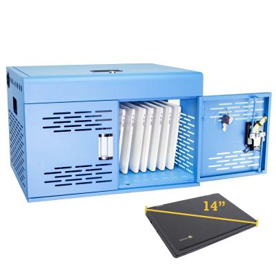 China Classroom/IT Area Desk Box Wall Mounted 16 Slot Chromebook Charging Cabinet for sale