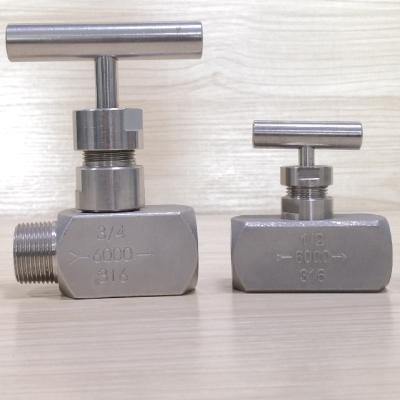 China 6000 PSI 316 Stainless Steel General High Pressure Needle Valve ND-6000 for sale