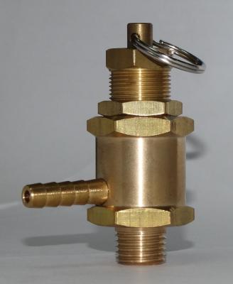 China Mini general brass safety valve with a pin for the drain for sale