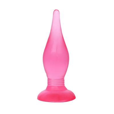 China 145mm long plug backyard anal massage anal masturbation device with special shape suction cup 017006 for sale