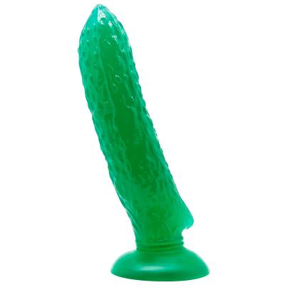 China 170mm long plug backyard anal massage anal masturbator specific bitter melon shaped suction cup 017009 for sale