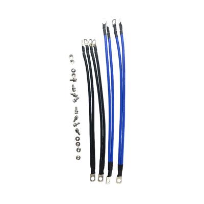 China - 1set BMS silicon wire 8AWG heatproof soft silicone silica gel cable with copper nose for BMS battery protetcion board for sale