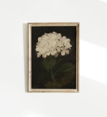 China Classic Hydrangea Painting Still Life Painting Canvas Wall Art Print For Living Room Home Decoration for sale