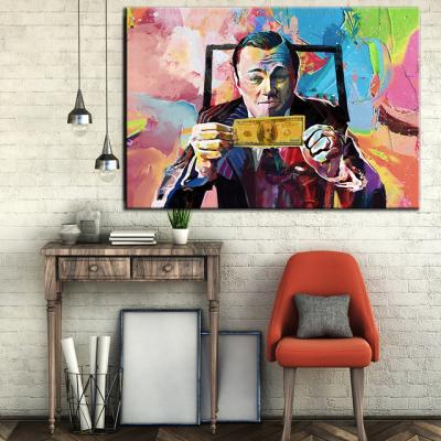 China Wholesale Modern Abstract Art One Dollar Man Abstract Canvas Painting For Living Room Decoration for sale