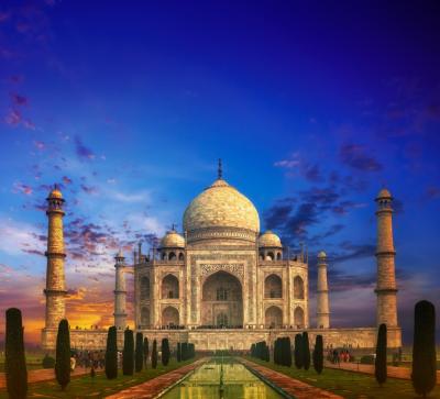 China Impressionist Oil Painting DIY Taj Mahal India Paint by Number for Adult and Kids for sale