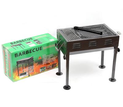 China Adjustable Height Wholesale Big Size BBQ Grills Large Double Smoke Area BBQ Grills Adjustable Size Charcoal BBQ Grills for sale