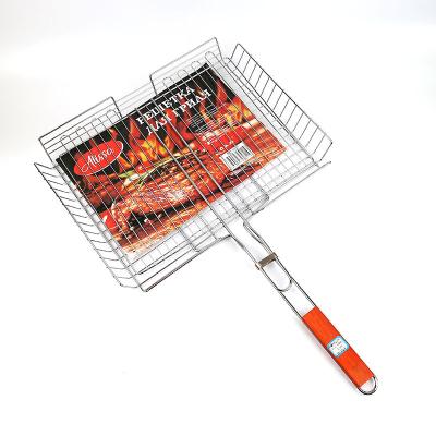 China Easily Cleaned Hot-selling Outdoor Barbecue Wire Mesh BBQ Grilling Basket for sale