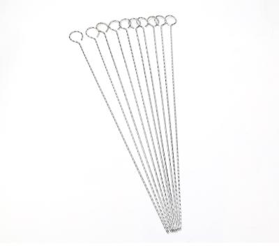 China Easily Cleaned Classic Wholesale Stainless Steel BBQ Skewers High Quality Barbecue Kebab Stick Barbecue Skewer BBQ Tools for sale