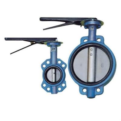 Κίνα Πωλήστε CF8 Di Ci EPDM PTFE Strong Acid Ductile Iron Lever Operated Wafer Butterfly Valve (Παταλίς βαλβίδα) προς πώληση