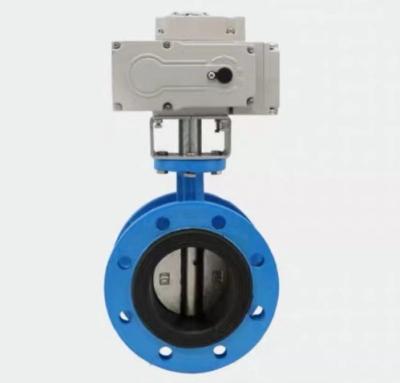 China Electric Actuator Control Dn300 Butterfly Valve for Gas Media Control in INDUSTRIAL for sale