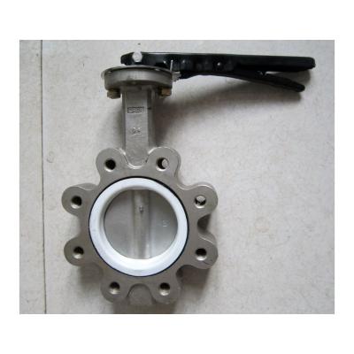 China Gas and Hydraulic Media Compatible Pneumatic Actuated Butterfly Valve Lug Type for sale