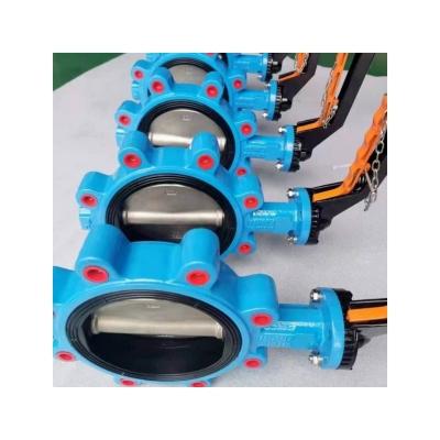 China Diaphragm Structure Industrial Ductile Iron Lug Butterfly Valve with Aluminum Bronze Disc for sale