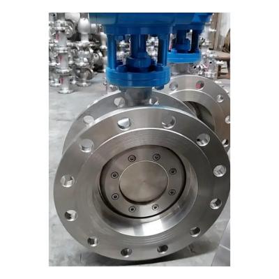 China BUTTERFLY Structure Electric Double Flanged Butterfly Valve for Low Temperature Media for sale