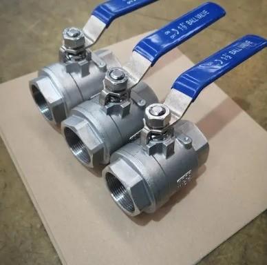 China Roestvrij staal 304 316 DN20-NPT 2PC Interne draadbalklep voor hydraulische systemen Te koop