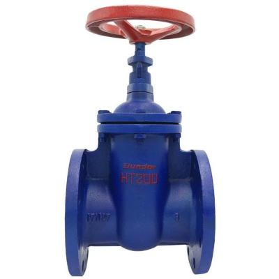 China DN100 Cast Iron Dark Rod Gate Valve with Manual Operation and Double Flange Connection for sale