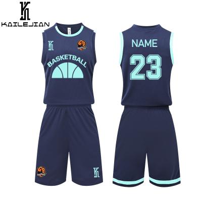 China 2021 Custom Made High Quality QUICK DRY Factory Price Basketball Uniform Set Logo Game Training Team Custom Men Basketball Tank Top Uniform for sale