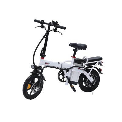 China Comfortable Eco-friendly Durable Portable Electric Bicycle Ultralight Portable Small Adult Travel Mini Folding Driving Electric Bike for sale