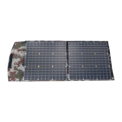 China Optional Collapsible PET/ETFE 100W 120W 200W Solar Panel PET/ETFE Silicon Half Silicon Half Cell Charger Portable Camping Power Station for sale