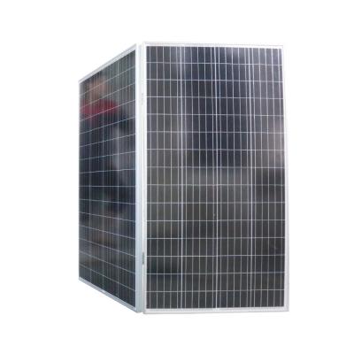 China 100W 120W 150W 200W 156.75mmx156.75mm Solar Panel High Efficiency Monocrystalline Black Cover Waterproof Box Frame for sale